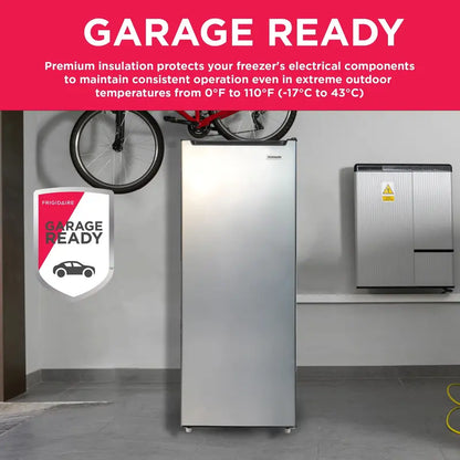 Frigidaire 6.5 Cu. Ft. Upright Freezer  Platinum Finish Compact Model