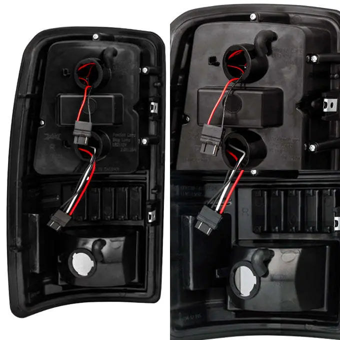 Chevy Suburban/Tahoe 2000-2006 Black Headlights & LED Tail Lights Set, DOT Approved