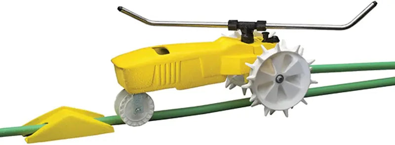Nelson Traveling Sprinkler RainTrain 13,500 Square Feet Yellow 818653-1001