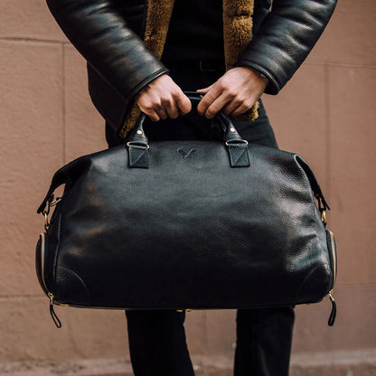 Leather Weekender - Black