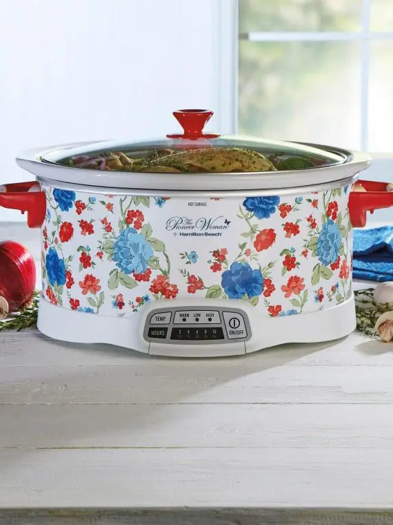 The Pioneer Woman Classic Charm 7-Quart Programmable Slow Cooker by Hamilton Beach