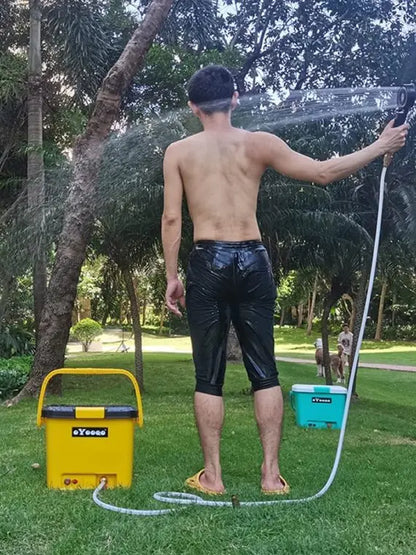 Rinse Kit Portable Rechargeable Camping Shower with Pump, Shower Head & 5-Gallon Tank  Electric Outdoor Shower System