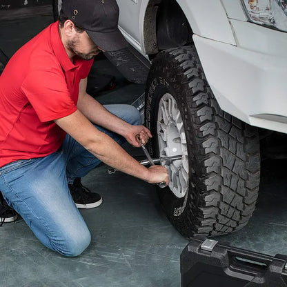 WORKPRO 14-Inch Universal 4-Way Folding Lug Wrench