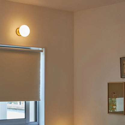 Lochan Wall Light in Brass + Oval Dim to Warm