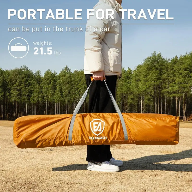 11.5×9.8 ft Instant Screened Gazebo  Pop-Up Bug-Free Outdoor Canopy for Camping & Gatherings