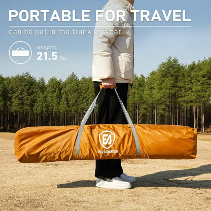 11.5×9.8 ft Instant Screened Gazebo  Pop-Up Bug-Free Outdoor Canopy for Camping & Gatherings