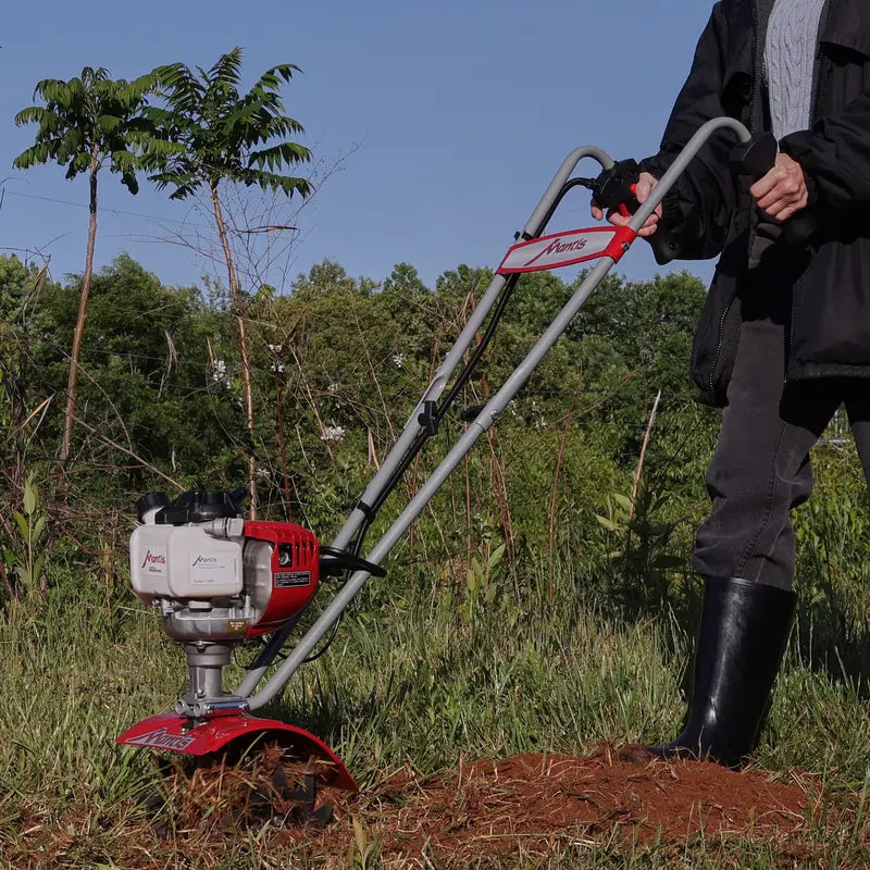 MANTIS 7268 25cc CARB-Compliant Mini Cultivator  9-Inch Front-Tine Tiller