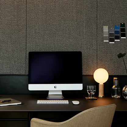Knuckle Table Lamp in Oak + Sphere IV Set of 2