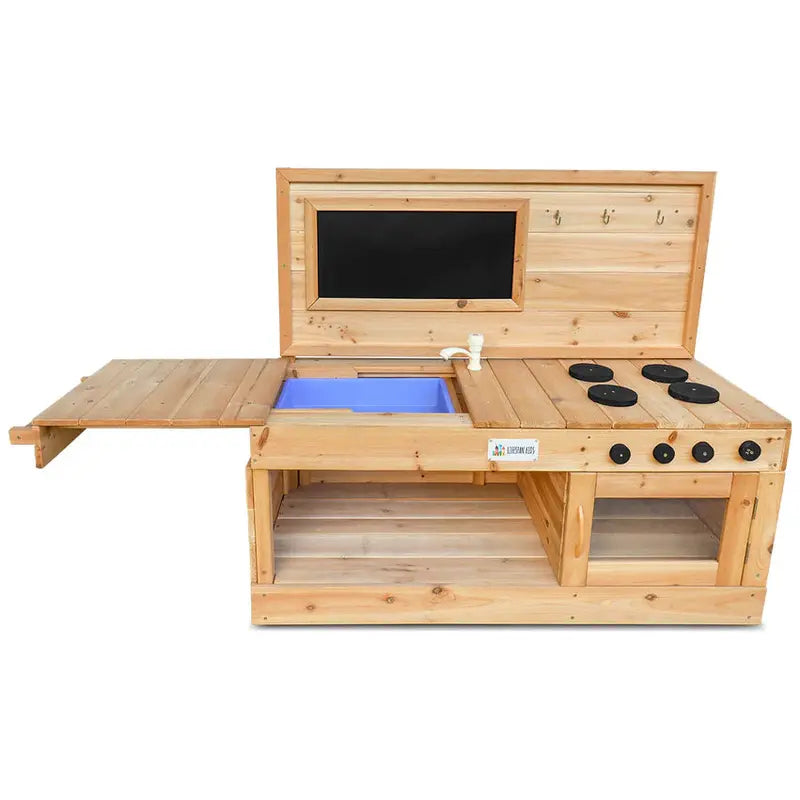 Lifespan Kids Eden Outdoor Play Kitchen  Realistic Pretend Cooking Station for Toddlers