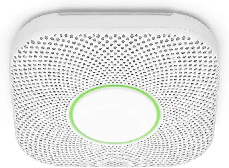 Nest Protect Battery-Powered Smoke and CO Alarm  Smart Detection, Voice Alerts, and Sleek White Design