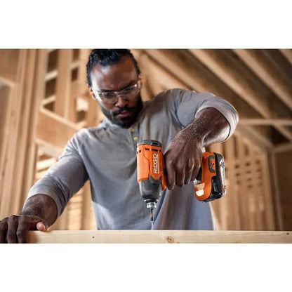RIDGID 18V Cordless 10-Tool Combo Kit with (2) 2.0 Ah Battery, (1) 4.0 Ah Battery, Charger, and Bag R96259N