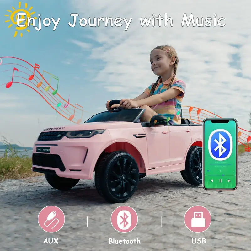TEOAYEAH Licensed Land Rover Kids’ Ride-On Car  Lithium-Ion Powered, Remote-Controlled, Built-in Music, Realistic Styling
