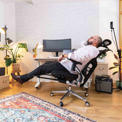 Chaise ergonomique de bureau - WAVE PREMIUM en mousse et maille