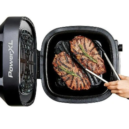 PowerXL Grill & Air Fryer Combo Plus  12-in-1 Indoor Cooker, 1550W, Stainless Steel Housing