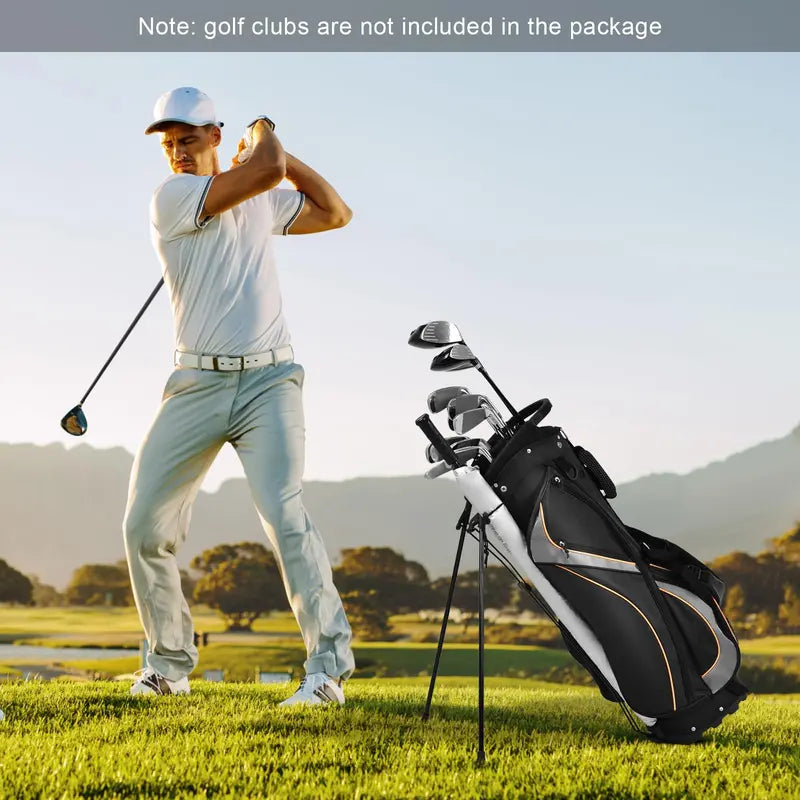 Lightweight Golf Stand Bag  8-Way Top Divider for Club Organization