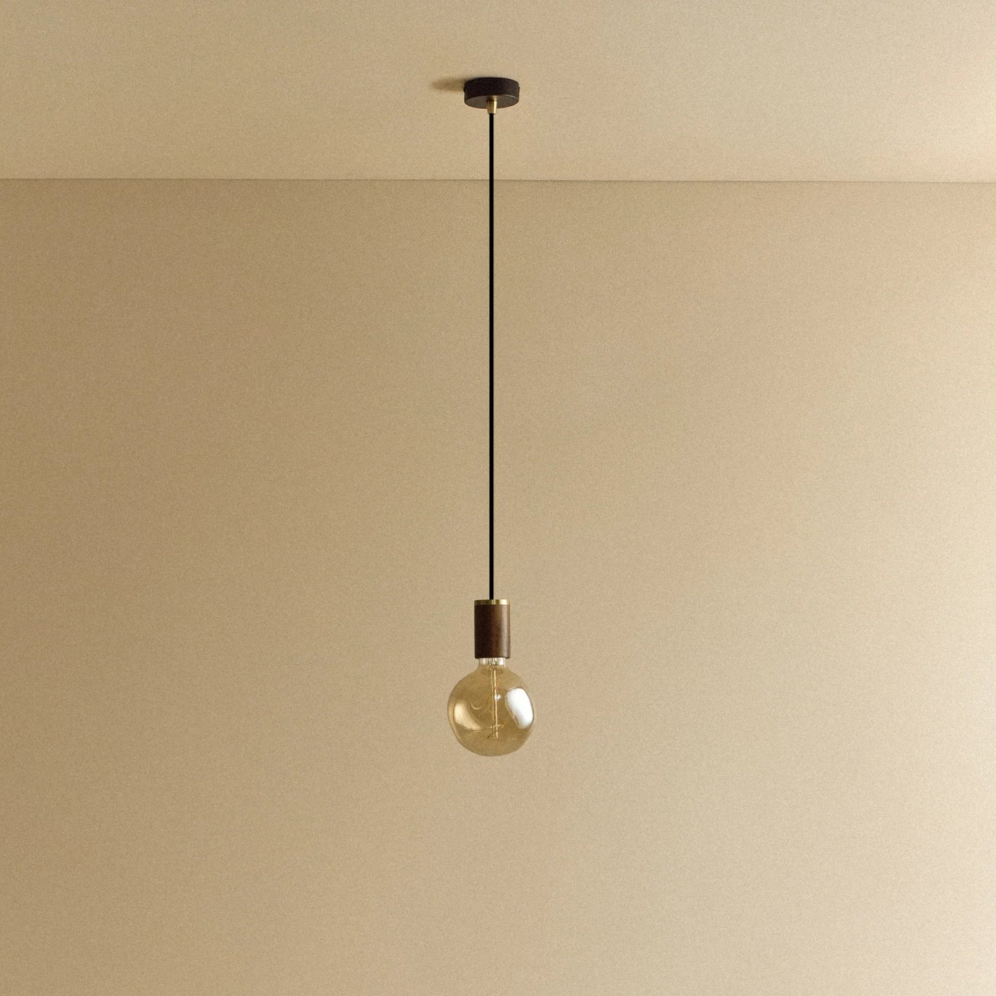 Voronoi I Pendant Light in Walnut