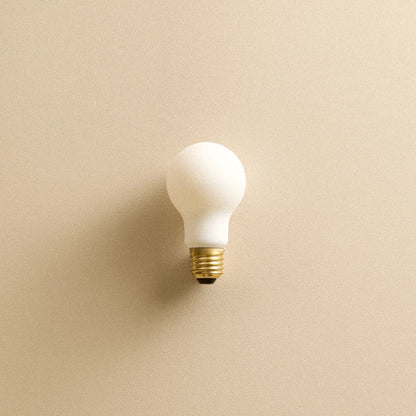 Globe E27 Dim-to-Warm Matte White LED Bulb