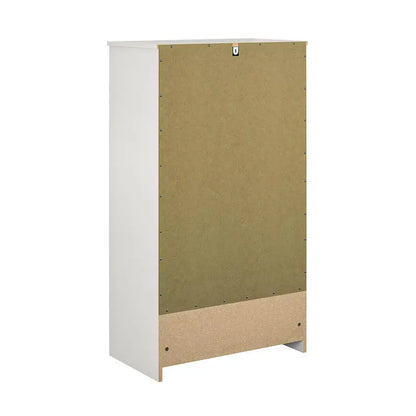 Mainstays 5 Drawer Dresser, White  Classic Bedroom Storage with Safety Lock & Metal Slides