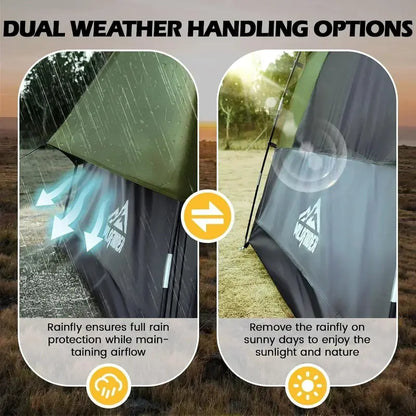 Heavy-Duty SUV Camping Tent with PU3000mm Rainfly — Double-Layer Waterproof Car Tent