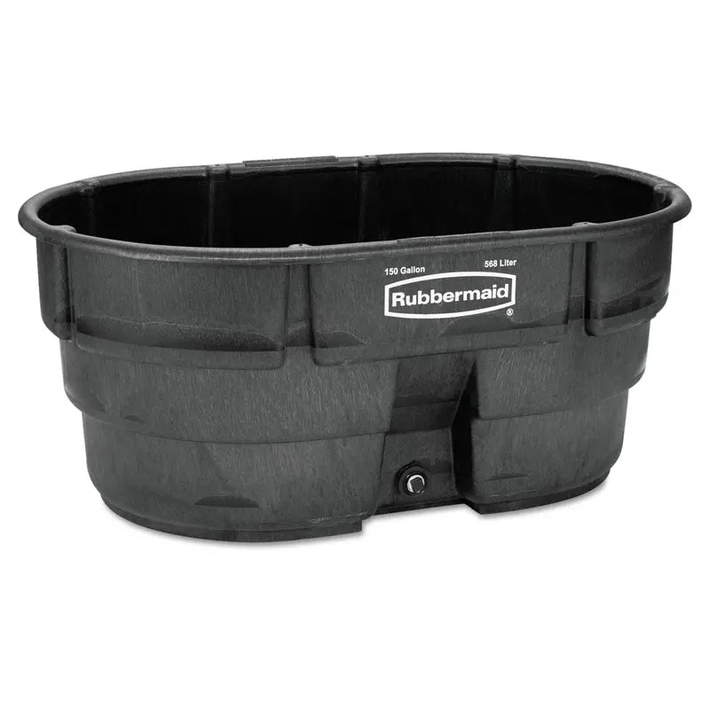 Rubbermaid FG424500BLA Livestock Tank  150-Gallon Plastic Stock Trough (2025)