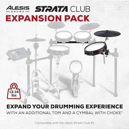 Alison Strata Prime Electronic Drum Kit  Touchscreen Interface & Dual-Zone Mesh Heads