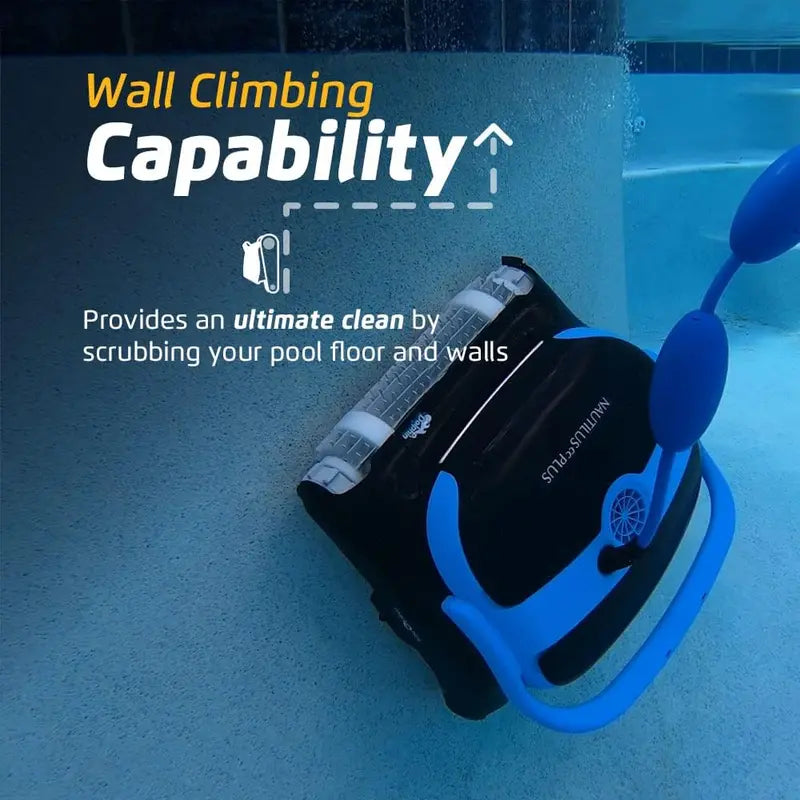 Dolphin Nautilus CC Plus Robotic Pool Cleaner  Wi-Fi Enabled, Wall-Climbing Vacuum for In-Ground Pools up to 50 Feet