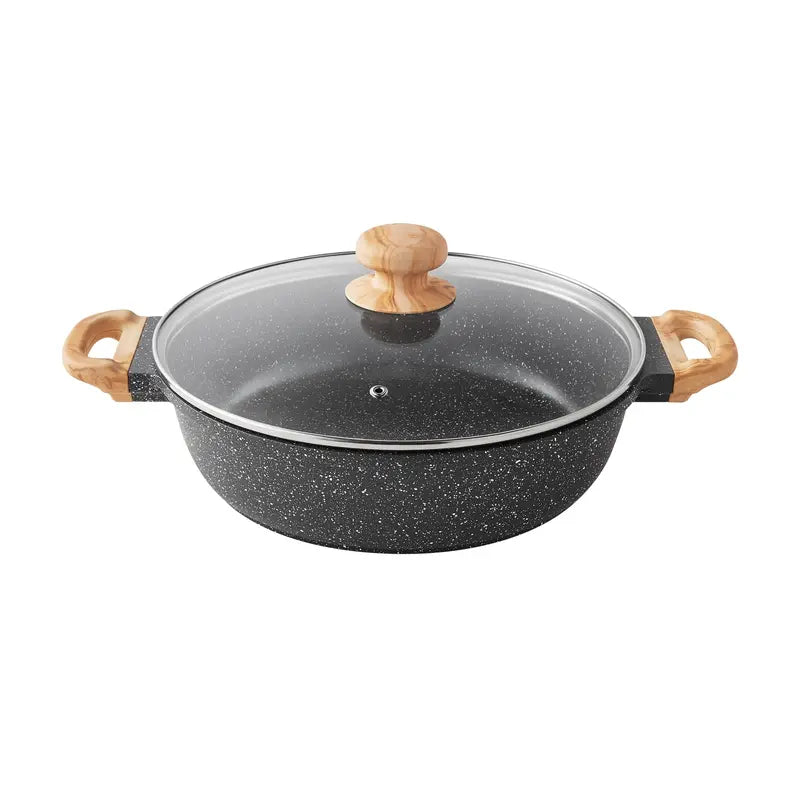 The Pioneer Woman 12-Piece Cast Aluminum Cookware Set, Nonstick, Charcoal Speckle