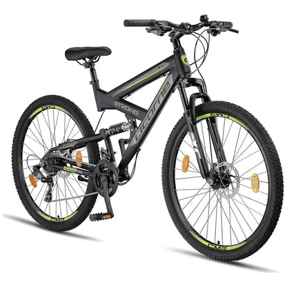 Licorne Bike Strong 2D Premium Hardtail Mountain Bike  Aluminum Frame, 21-Speed Drivetrain