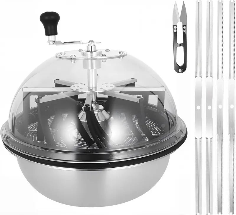 16-Inch Rotary Bud Trimmer with Upgraded Gearing and Dual-Blade System (Serrated + Straight)
