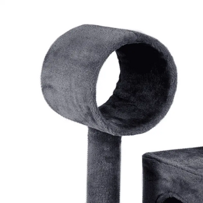 Yaheetech 51-in Cat Tree and Condo Scratching Post Tower, Gray