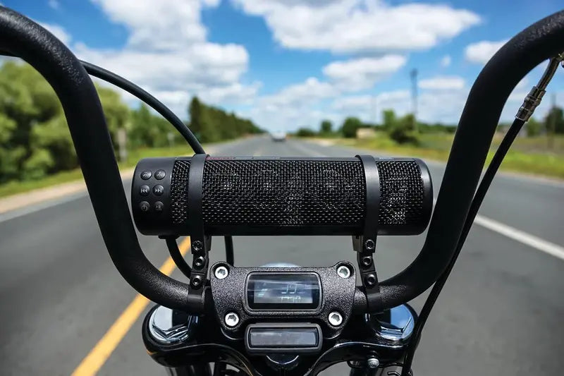 Road Thunder Waterproof Bluetooth Sound Bar  300W Motorcycle Handlebar Speaker in Satin Black