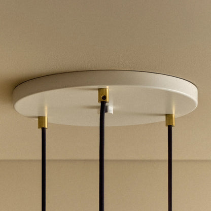 Triple Pendant in Brass + Voronoi II