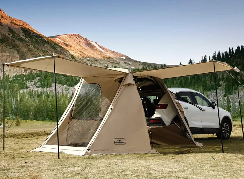 KAMPKEEPER SUV Tailgate Awning Tent  Vehicle-Mounted Shade & Camping Shelter for On-the-Go Adventures