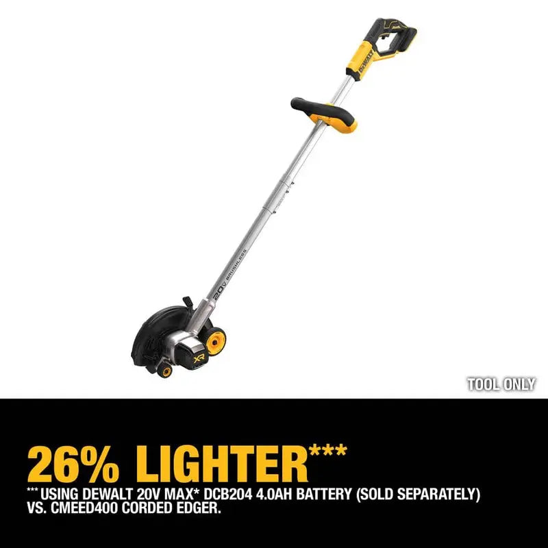 DEWALT 20V Cordless Battery Powered Lawn Edger (Tool Only) DCED400B