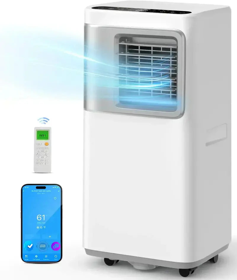 16,000 BTU Portable Smart Air Conditioner  5-in-1 WiFi-Capable Unit with App Control and Fan Mode