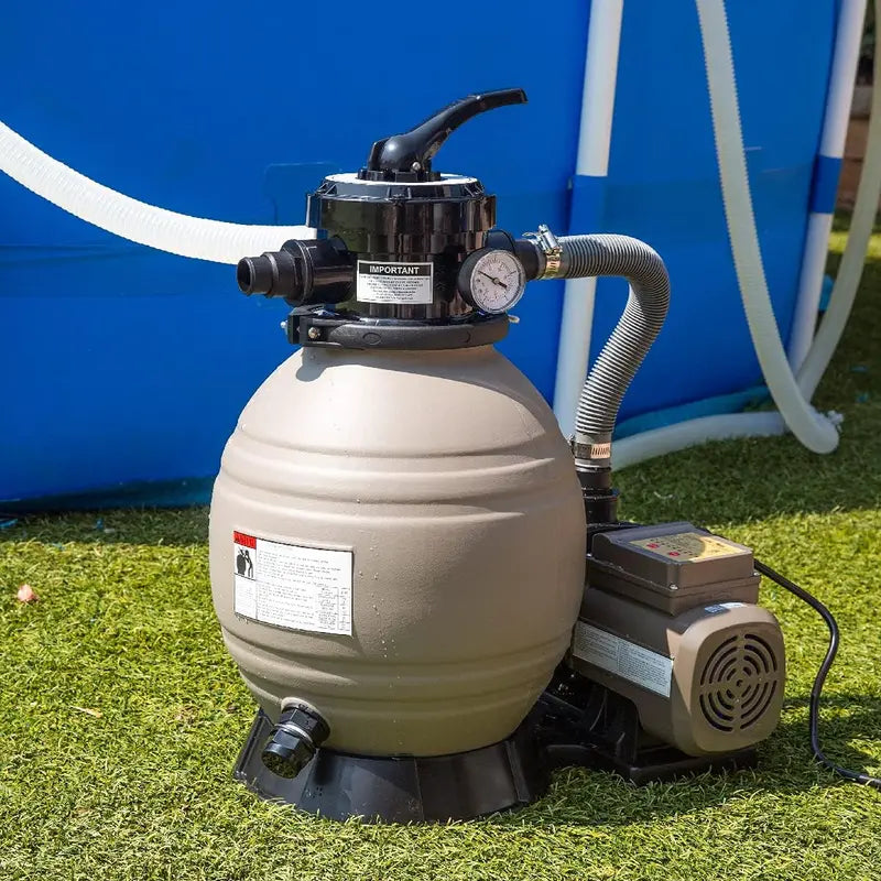 XtremepowerUS 16″ Sand Filter & 3/4 HP Pool Pump System for 15,000 Gallon Above Ground Pools