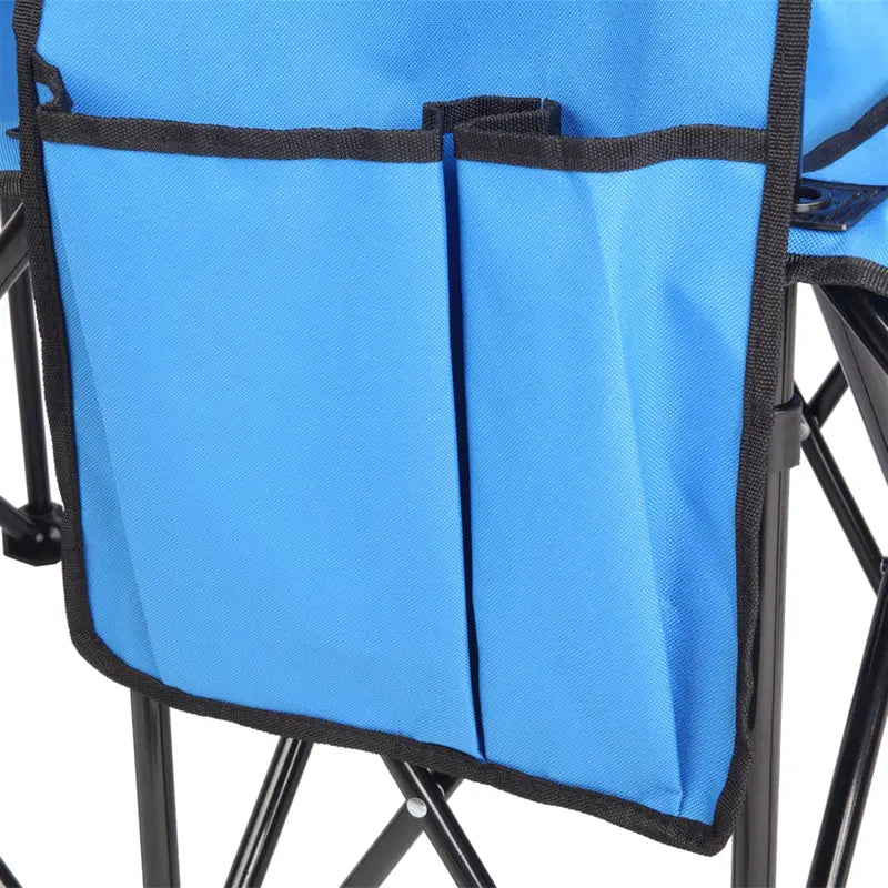 Arttoreal Double Beach Chair with Removable Umbrella Canopy,Portable Folding Beach Chair for Oudoor,Camping and Picnic,Blue