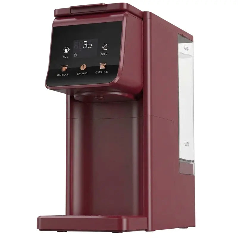 Dual-Function Single-Serve Coffee Maker for Hot & Iced Brews  52oz Reservoir, 614oz Options