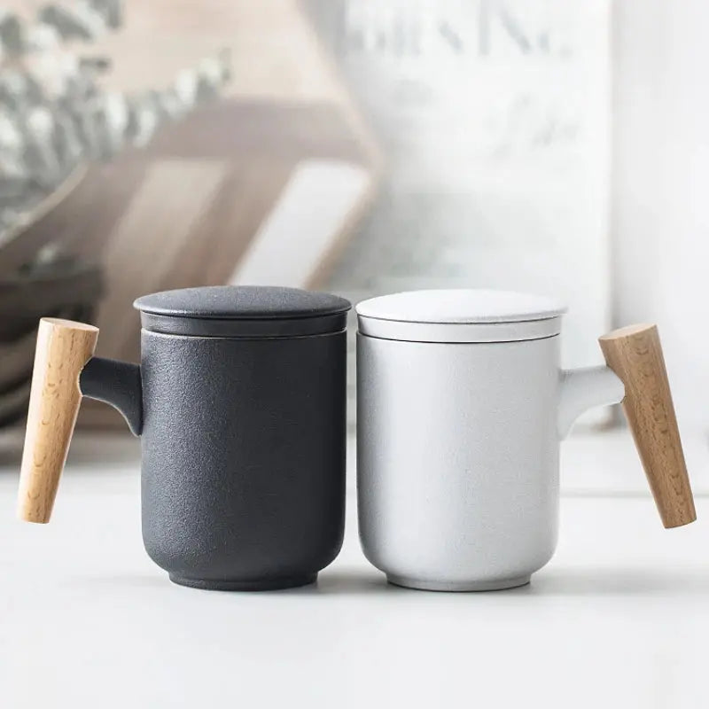 Zonema Sora Frosted 350ml Ceramic Mug  Soft-Touch Minimalist Design