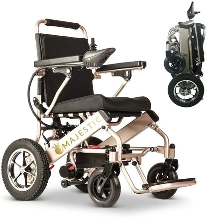 2020 Travel-Friendly Electric Wheelchair — Lightweight Foldable Power Scooter with Heavy-Duty Frame & Aviation Compliance
