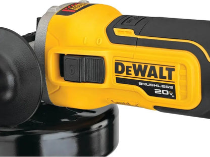 20V MAX XR 4.5-Inch Angle Grinder  Safety-Enhanced Tool with Spring Brake & Sliding Switch