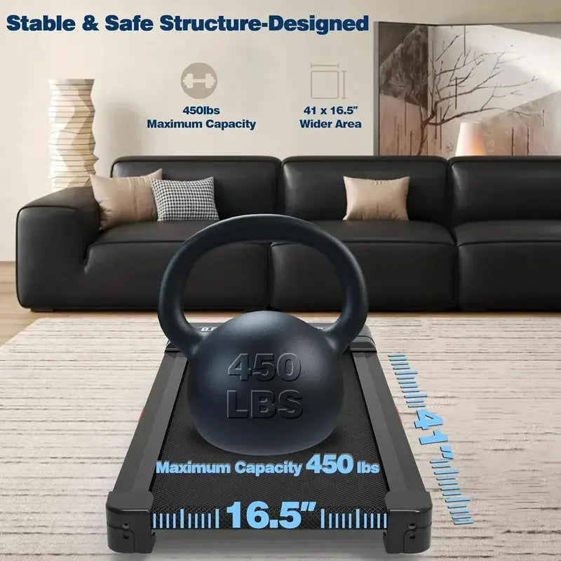 Compact Home Treadmill  LED Display, Bluetooth Audio & Space-Saving Design