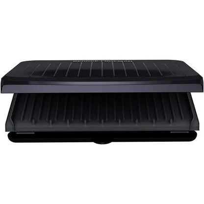 George Foreman 9-Serving Indoor Grill & Panini Press  Gunmetal Grey, Removable Plates