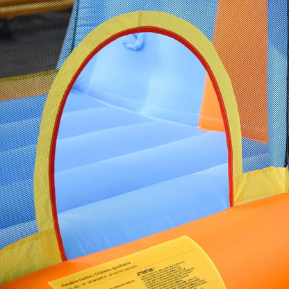 5-in-1 Inflatable Water Park for Kids — Slide, Bounce House, Climbing Walls, Dual Water Cannons & Splash Pool