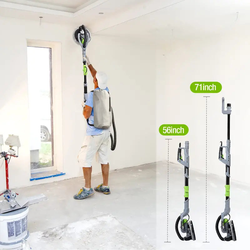 WORKPRO 720W Vacuum-Ready Drywall Sander  Dust-Reducing Electric Sanding System