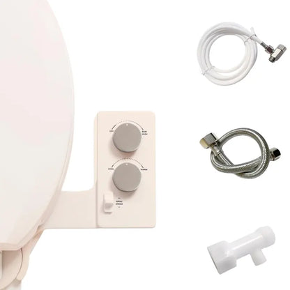 Non-Electric Bidet Seat Attachment  Manual Water Pressure Control, No Installation Tools Required