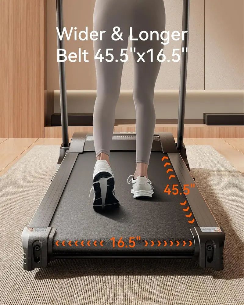 Foldable Home Treadmill  3HP Motor, Auto Incline Adjustment & Bluetooth Connectivity