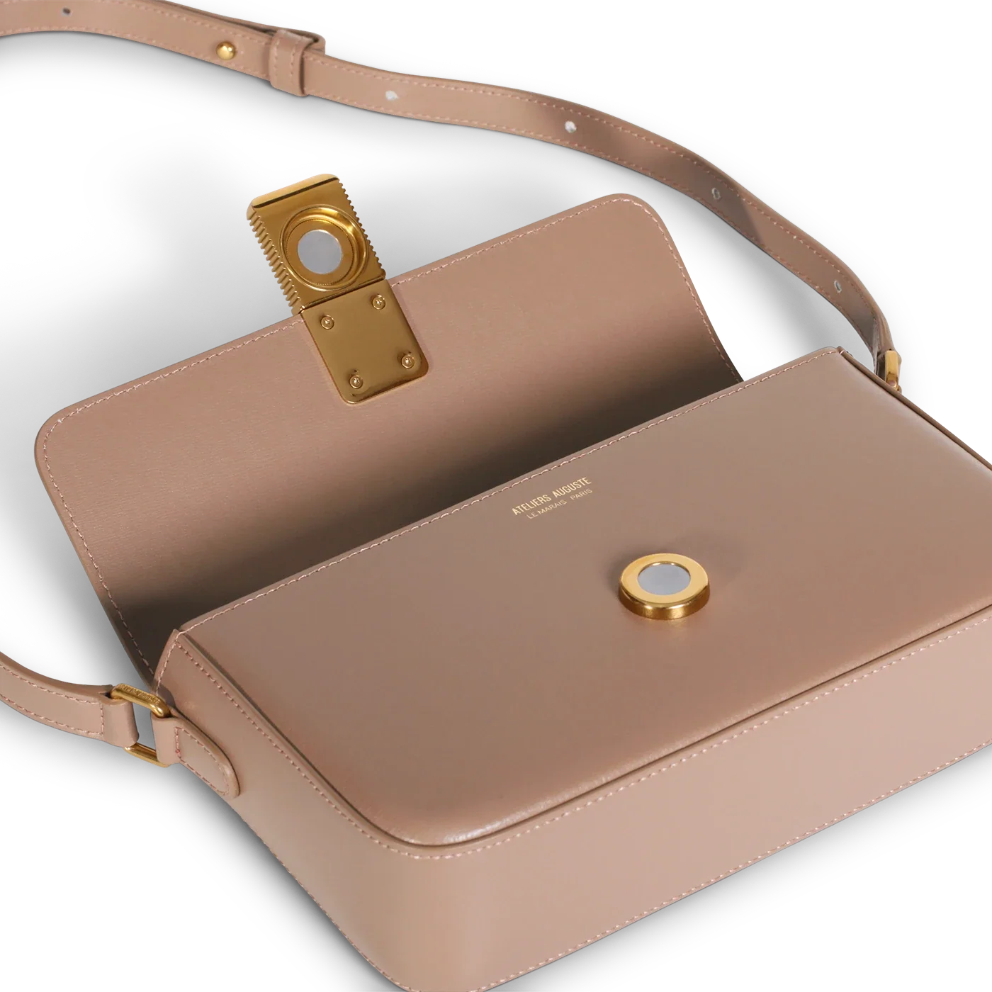 Monceau Baguette - Cuir Box Taupe
