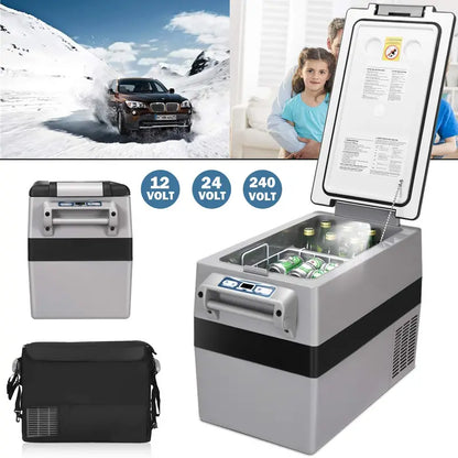 44-Quart Dual-Zone Portable Fridge/Freezer for Cars, RVs, and Campers