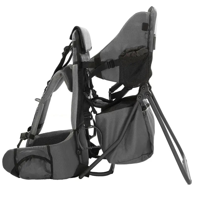 ClevrPlus All-Terrain Baby Backpack Carrier with Adjustable Seat and Ventilated Back Support